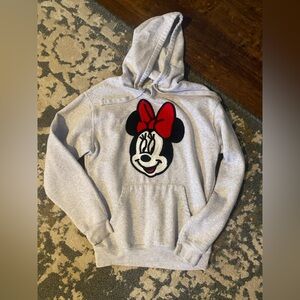 Disney Heather Gray Minnie Mouse Sweatshirt Size XS